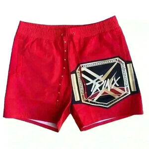 TrinX Fashion Champion Drawstring Shorts Red NWOT Size L